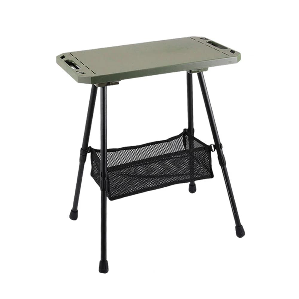 Table pliante pour Camping, hauteur réglable, Portable, légère, avec sac de transport, ustensiles de
