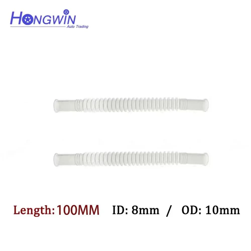 Tube en nylon plastique ondulé, couleur blanc/noir, ID:8 OD:10 10/15/20/25/30CM, pour pompe à carbur