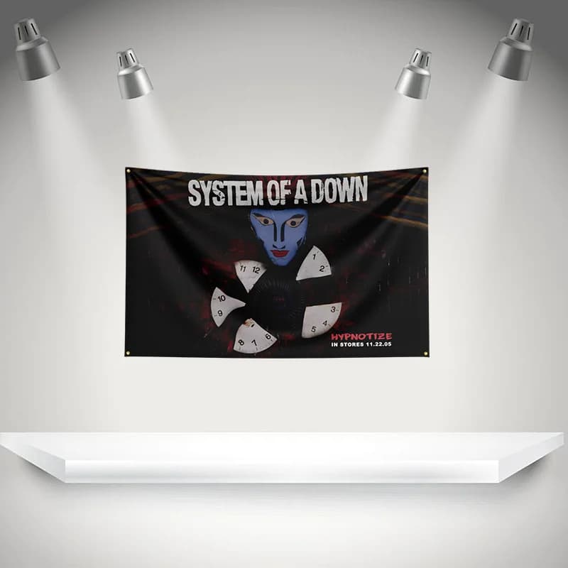 Drapeau du groupe de rock S-System of a Down, impression HD, tapisserie d'exposition, pour les fans 
