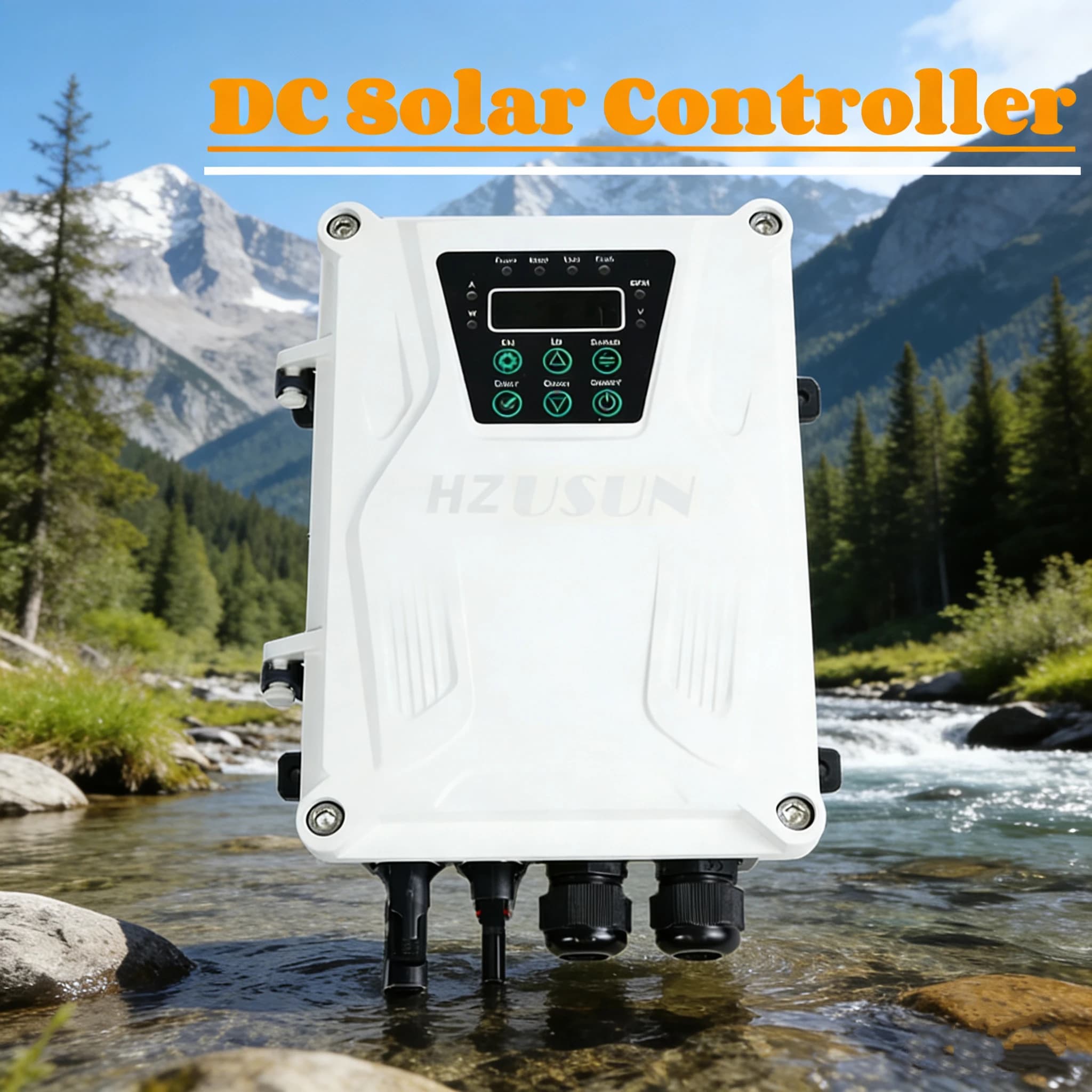 Boîtier de commande de pompe submersible de surface HZUSUN 24V 48V 72V 96V 110V BLDC, contrôleur de 