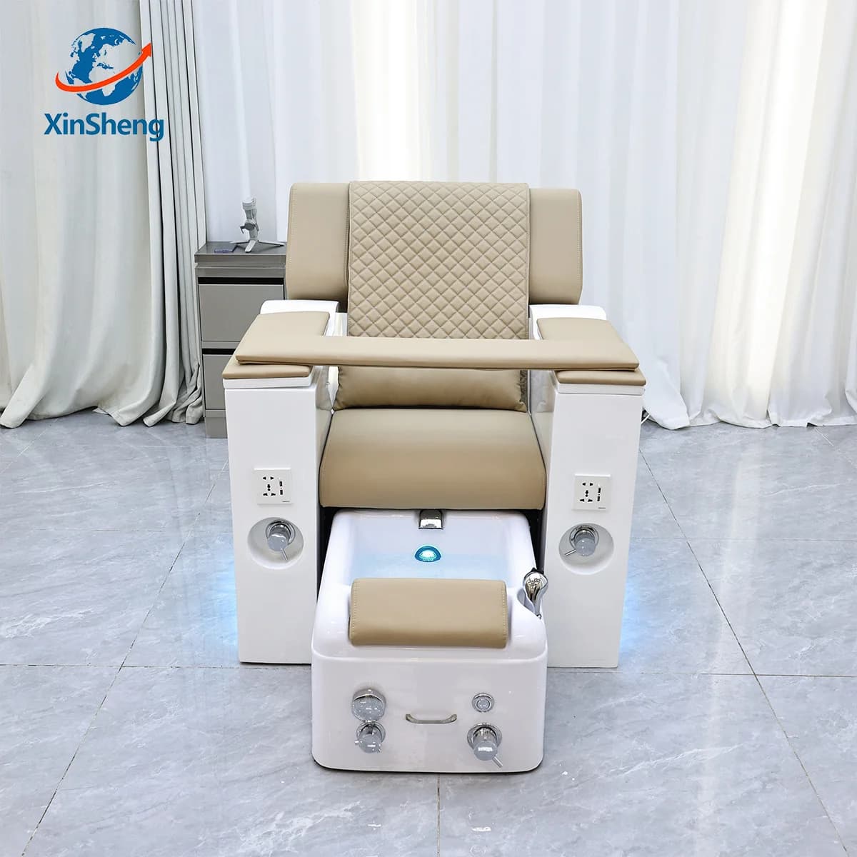 XinSheg 2025 chaise de Spa de pédicure électrique canapé de Salon de manucure avec Massage de dos au