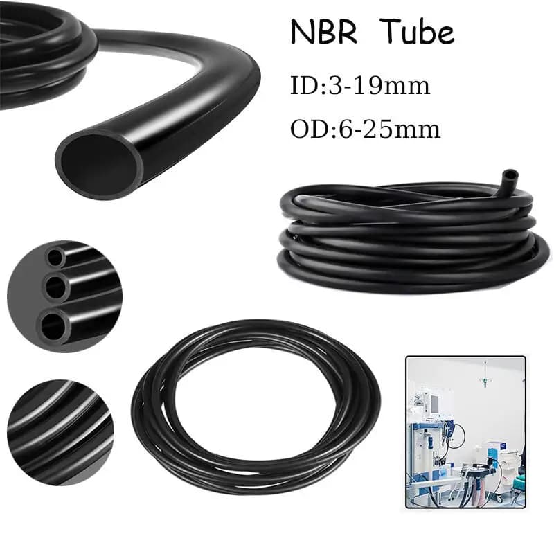 Tuyau de carburant en caoutchouc Nitrile, 3mm à 19mm, ID 3/1M de longueur, alésage lisse, tuyau d'es