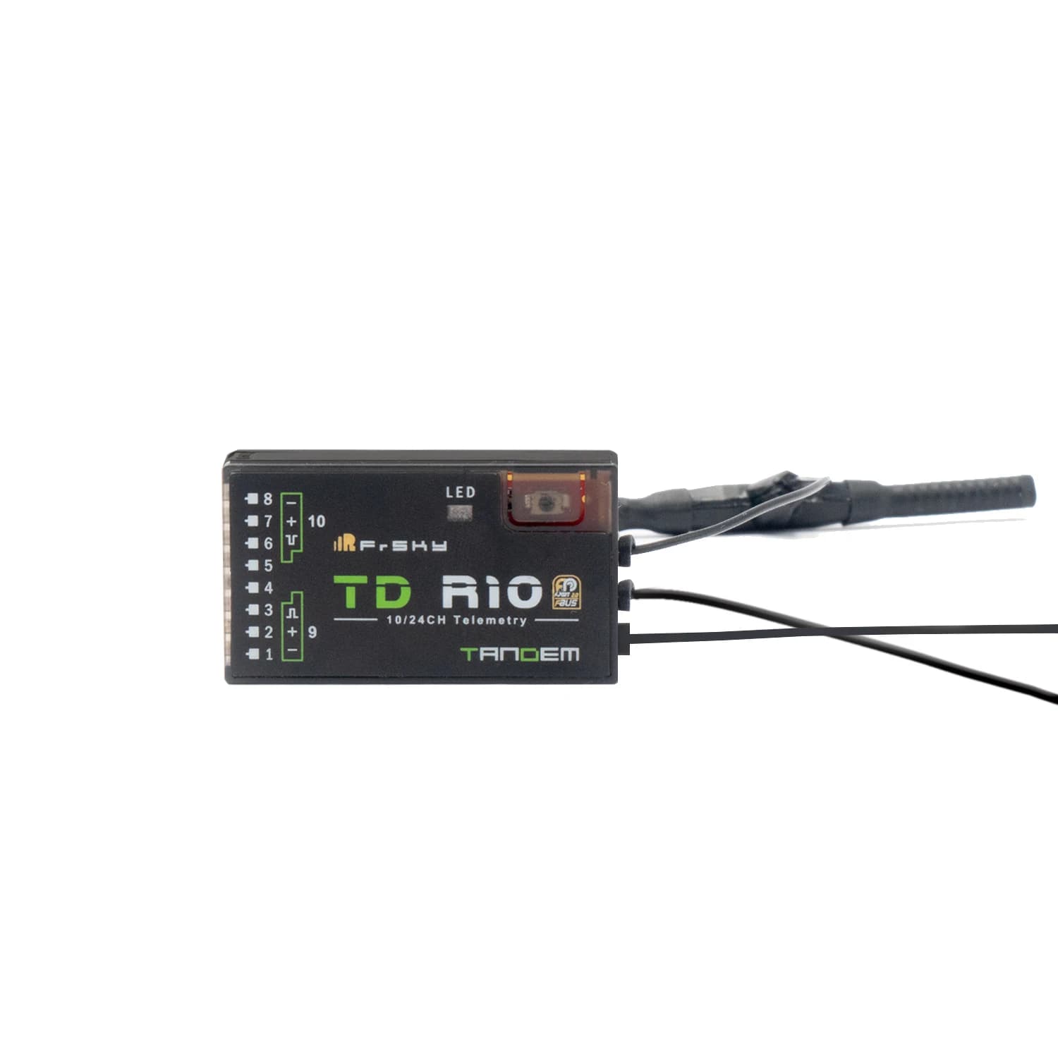 FrSky – récepteur double bande TD R10, 2.4G, 900M, en Tandem, avec 10 Ports de canaux