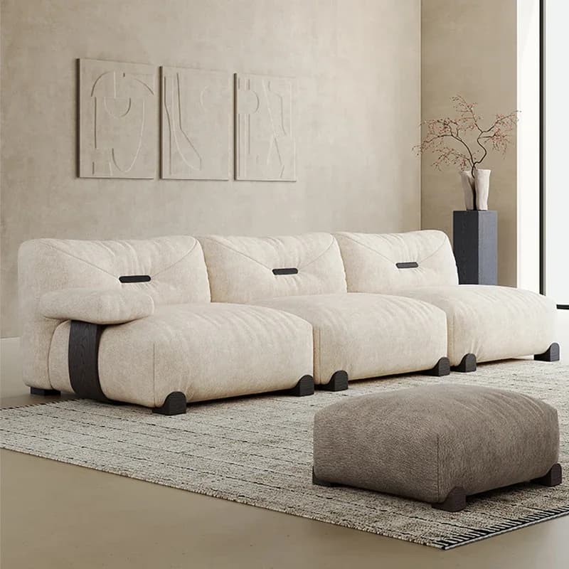 Réplique de canapés de salon doux, Design d'accent, esthétique, en bois, Vintage, luxe, Divani Da So