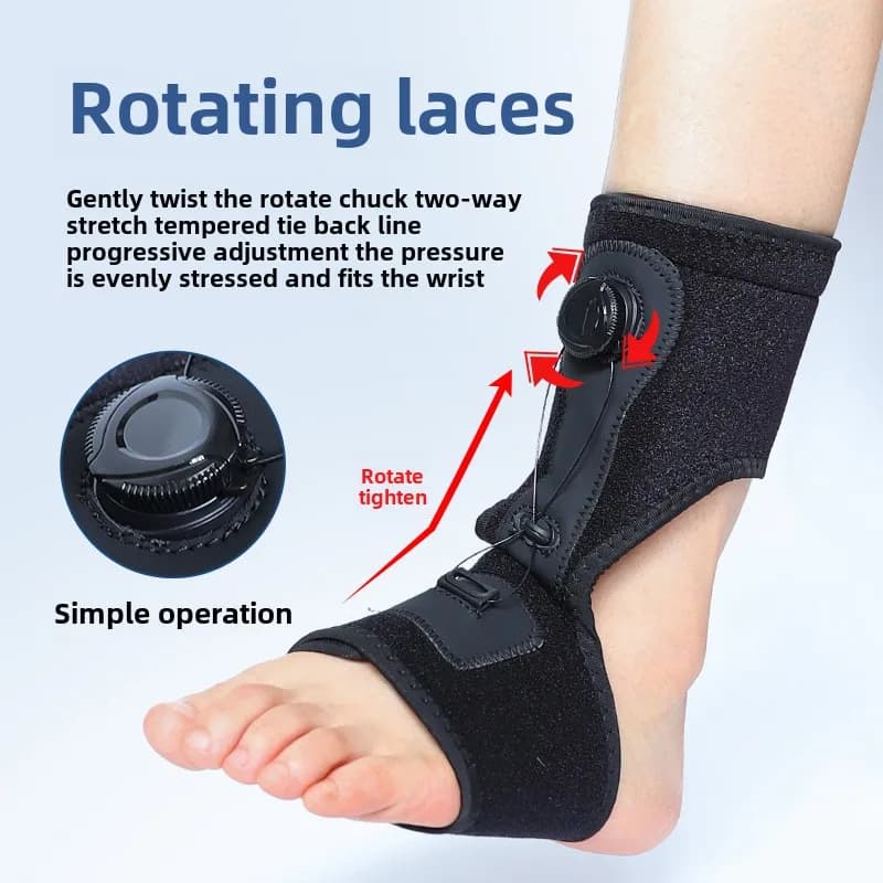 Support de cheville Compression pied goutte orthèse Varus orthèse Fascia plantaire rééducation fixe 