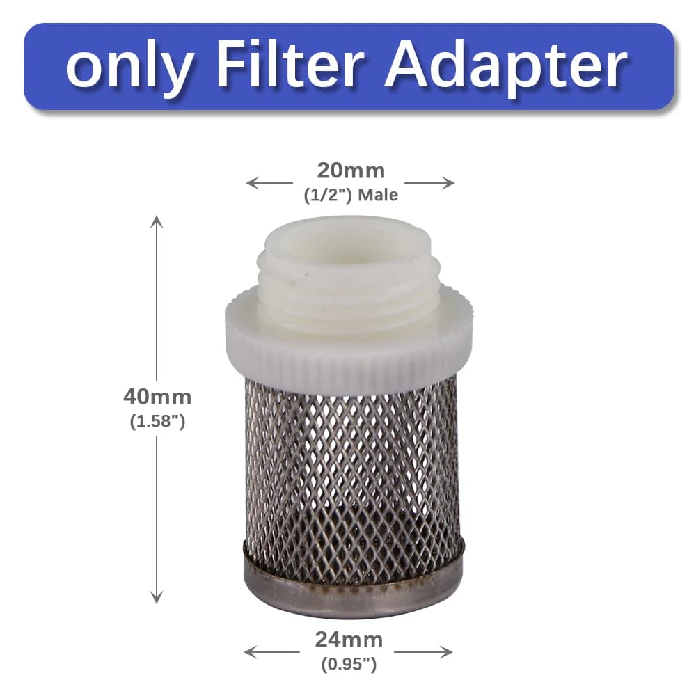 Filtre de tuyau d'irrigation de jardin, 4-19mm, 1/2 pouces, Protection de pompe à eau, réservoir d'a