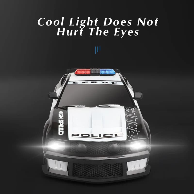 1/12 grand 2.4GHz Super rapide Police RC voiture télécommande voitures jouet avec lumières Durable C