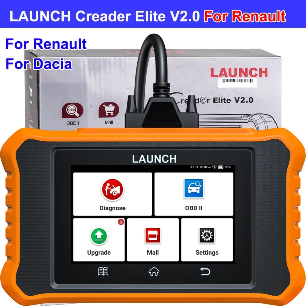 [Pour Renault et Dacia] LAUNCH Creader Elite V2.0 Outil de diagnostic automobile français tous systè