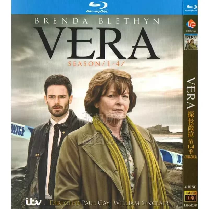 Blu-ray BD Série TV britannique Détective Vera Saisons 1-12 1080p Haute Définition 12 Disques
