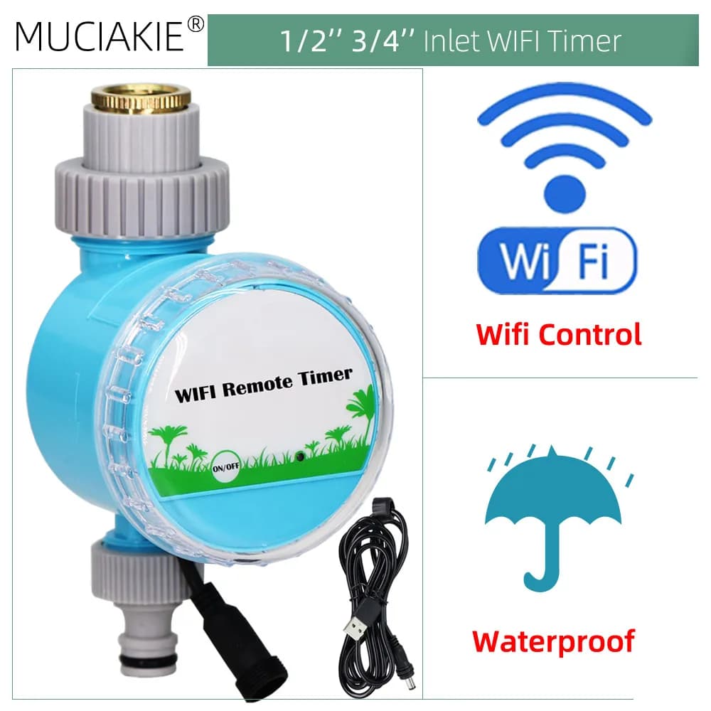 Minuterie d'eau de jardin sans fil WiFi, téléphone intelligent, télécommande, serre de maison, Kit d