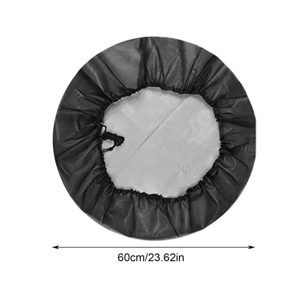 Couverture en filet pour baril de récupération d'eau de pluie avec cordon de serrage réglable, filet