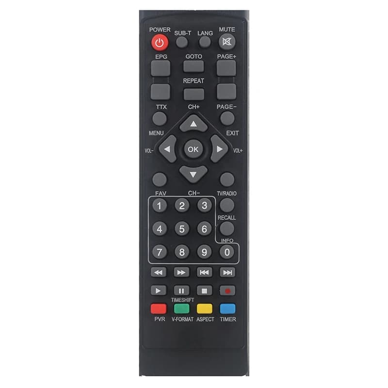 Télécommande adaptée aux DVB-T2 pour télévision intelligente STB HDTV pour décodeur intelligent télé