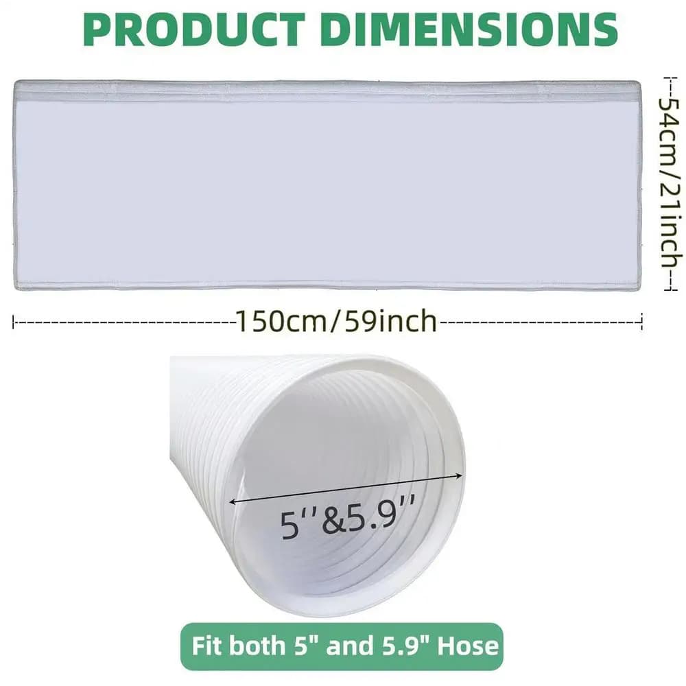 Housse isolante pour tuyau de climatiseur portable, gaine thermique anti-poussière pour tube d'évacu