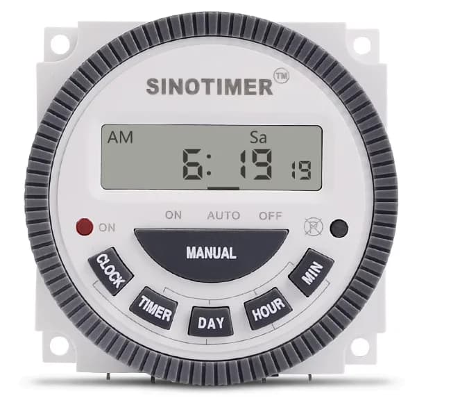 Minuteur programmable TM619 7 jours, contrôleur de temps cyclique intelligent, 1 contact normalement