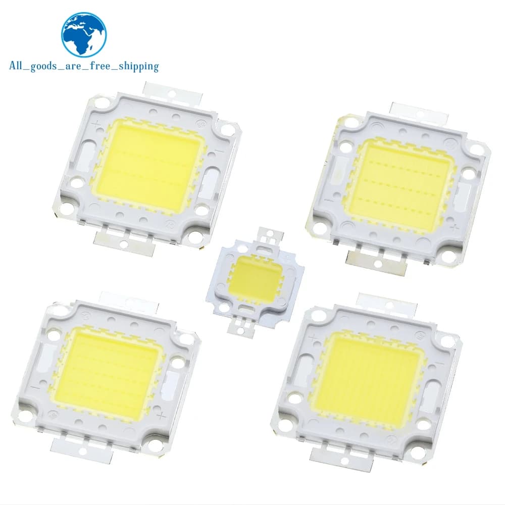 Puce de lampe LED intégrée COB, ampoule de budgétaire bricolage, blanc chaud, 10W, 20W, 30W, 50W, 10