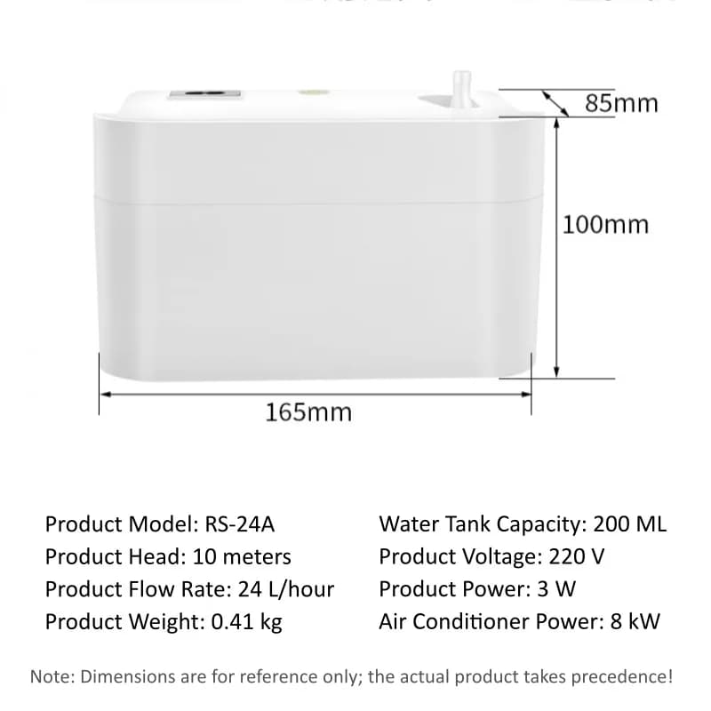 Pompe de vidange pour climatiseur 220V 1-5P avec 5M de câblage – Solution aux problèmes de drainage 