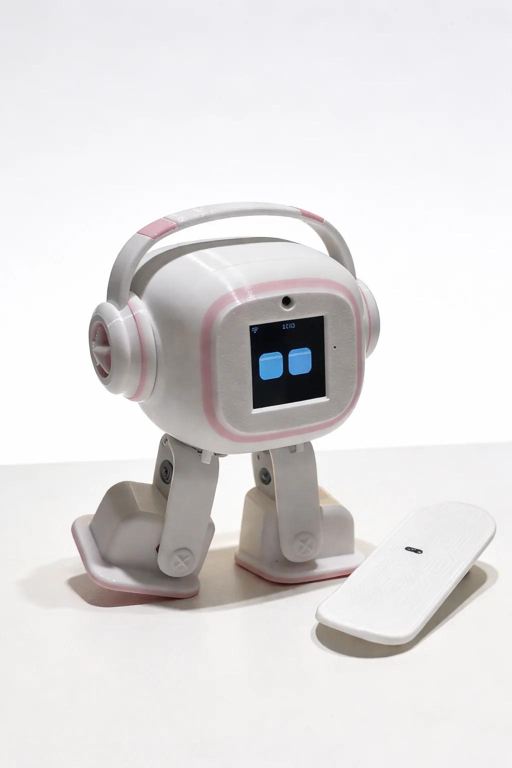 Robot de bureau interactif Miso AI |   EMO Smart Chat, Compagnon Multilingue, Mini Robot Dansant ave