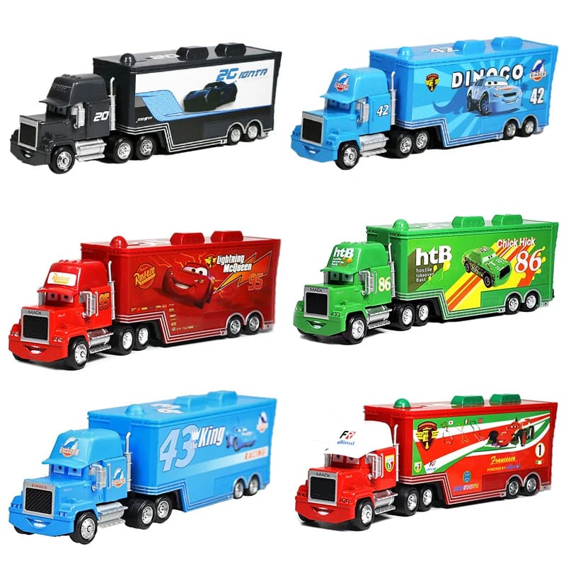 Disney Pixar Cars 2 3 jouets Lightning McQueen camion Jackson Storm oncle Mack 1:55 camion moulé sou