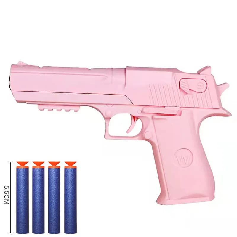 Pistolets jouets pour enfants, pistolet manuel en plastique, jouet de fléchettes en mousse, modèle d
