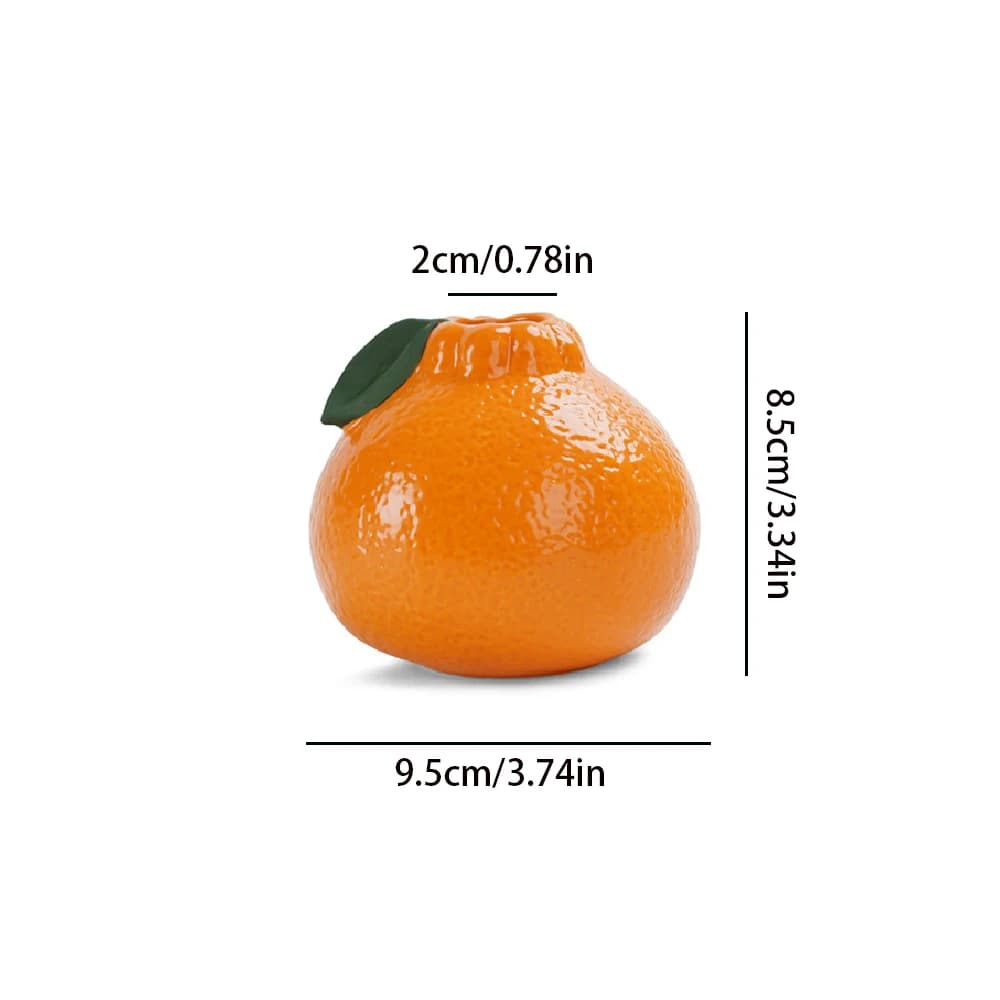 1pc Vase, Vase Orange pour la décoration intérieure, Vase décoratif en forme de Fruit Vase décoratif