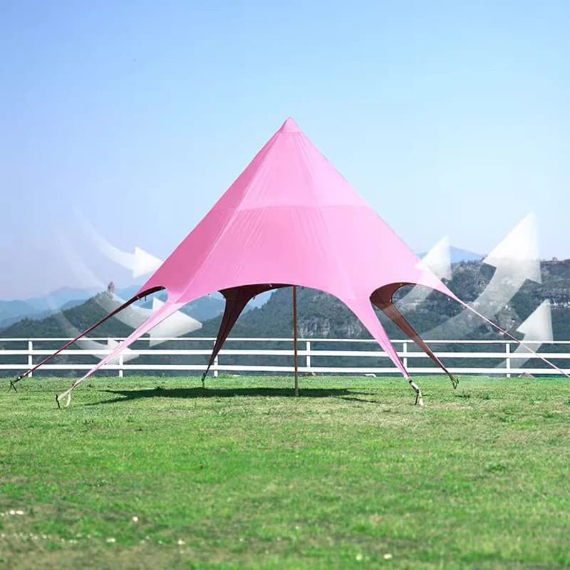 Grande bâche de Camping étanche, étoile hexagonale, abri solaire d'extérieur, tente, pare-soleil, au