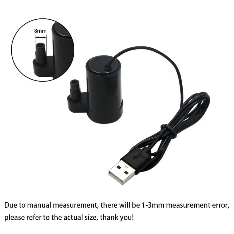 Mini pompe Submersible Ultra silencieuse DC 5V USB, moteur sans balais, réservoir de poissons hydrop