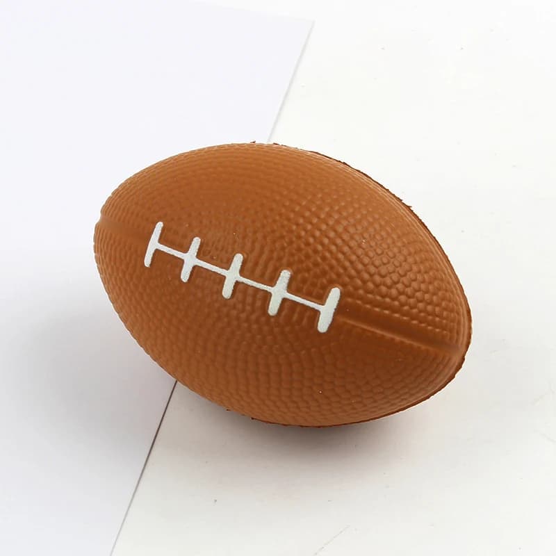 Balle de rugby solide en mousse PU, pour les instituts de libération et de pression, jouet de footba