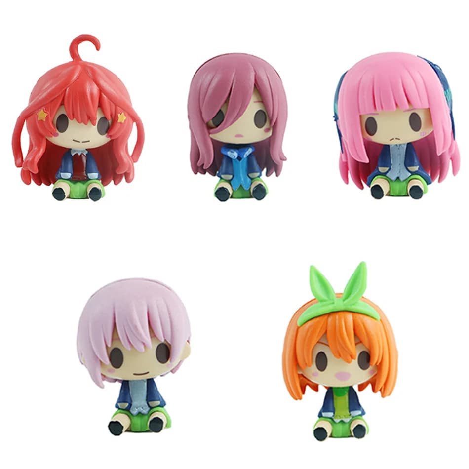 5 pièces/ensemble les Quintuplets par excellence 4-5cm Mini figurine de fille Anime Kazuhana Nino Mi