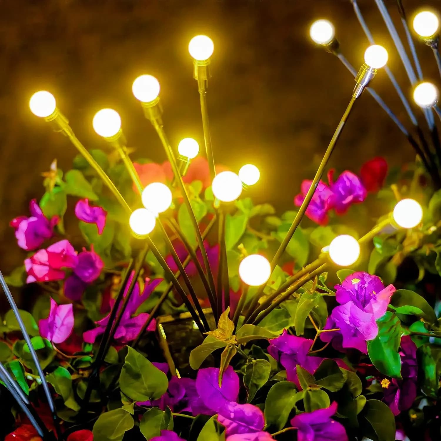 Lampe solaire LED Firefly, étanche, pour jardin extérieur, pelouse, décoration paysagère, 1 à 2 pièc