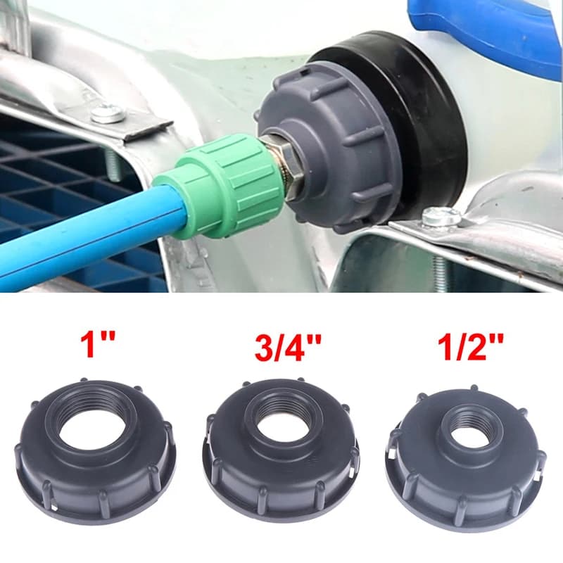 Bouchon fileté grossier Durable S60X6, filetage femelle de 60mm à 1/2 ",3/4",1 ", connecteur d'adapt