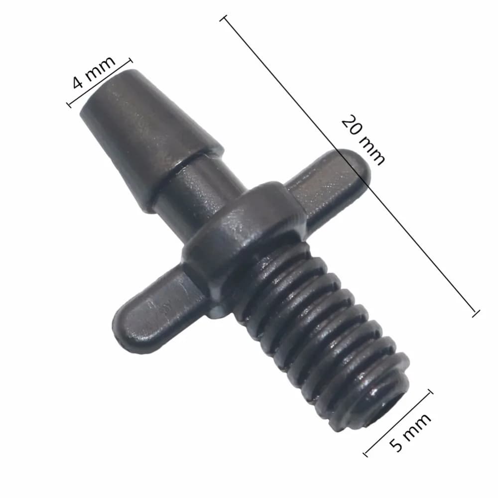 Connecteur double barbelé à filetage standard