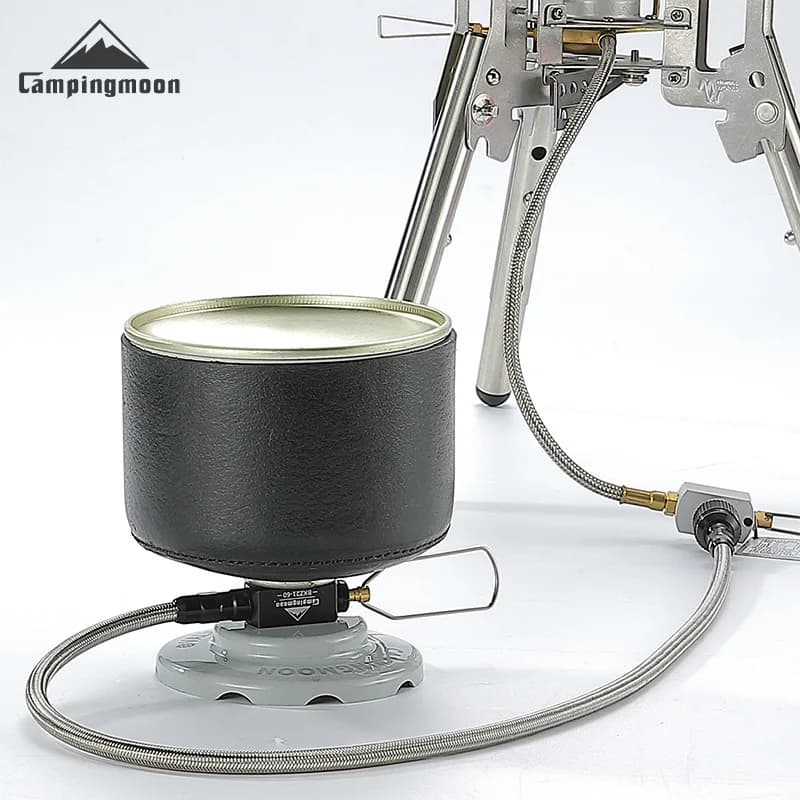 Tuyau d'extension de réservoir de gaz avec Valve Campingmoon Z21 20/25/60/75cm