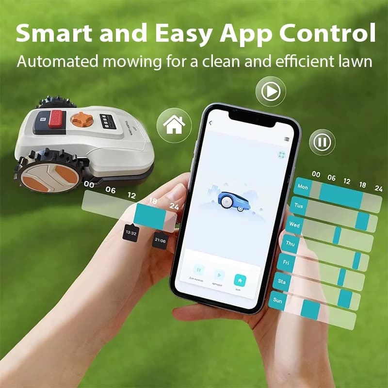 Robot Tondeuse à Gazon Robot Contrôlé par Application