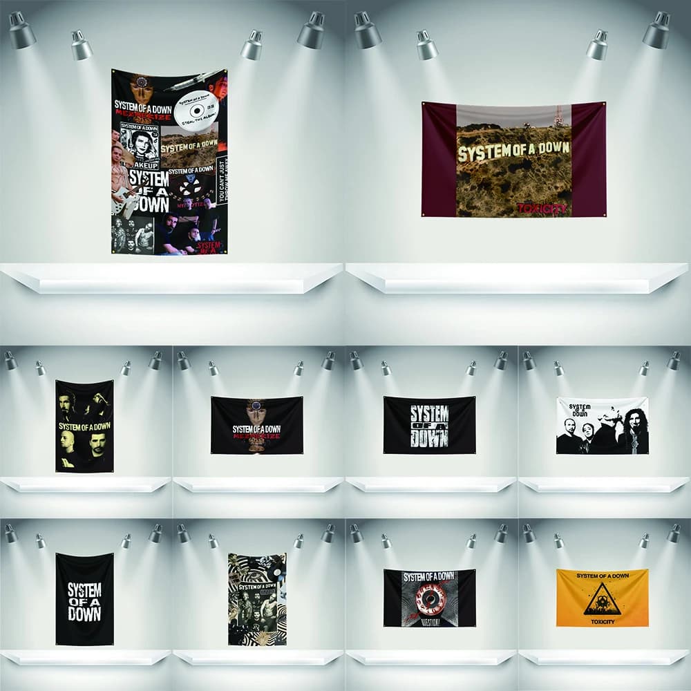 Drapeau du groupe de rock S-System of a Down