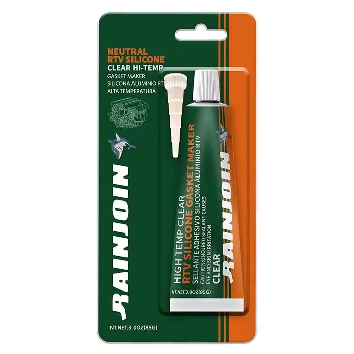 Mastic silicone RTV transparent haute température pour joints, idéal pour moteurs automobiles, élect