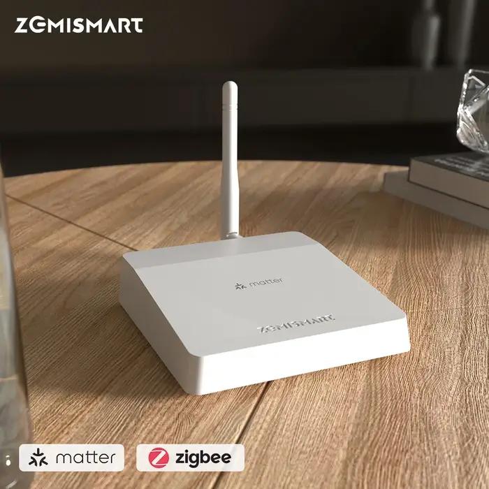 Zemismart Matter Zigbee passerelle avec antenne pont Hub pour maison intelligente fonctionne avec l'