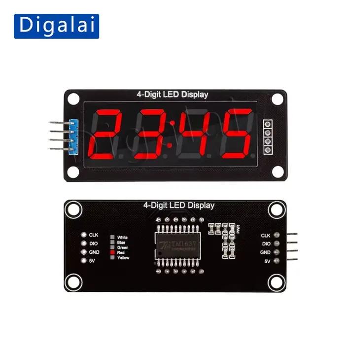 Module d'affichage d'horloge numérique à tube à sept segments à quatre chiffres de 0,56 pouce TM1637