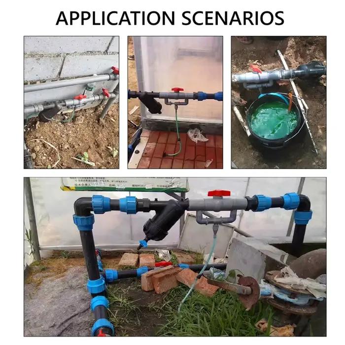 Ensemble d'injecteur d'engrais Venturi pour Irrigation agricole, dispositif de Tube d'eau avec filtr