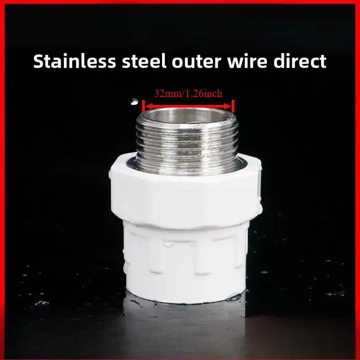 20/25/32/40/50/63/75mm filetage mâle en laiton PVC droit 1/2 "3/4" 1 "1.2" 1.5 "2" 2.5 "connecteur r