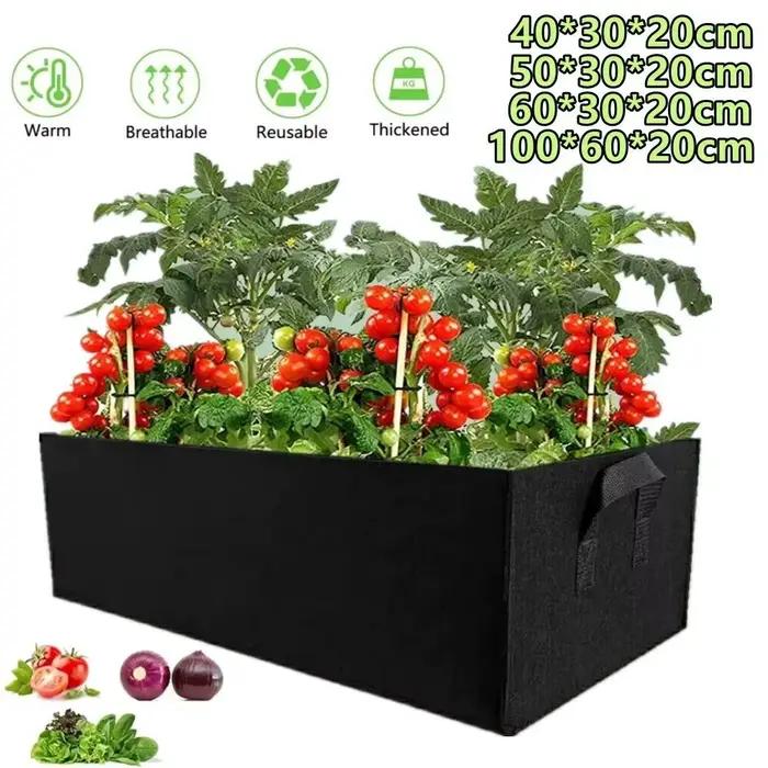 Sac de plantation de jardin avec mousse, sac de culture en feutre multi-tailles, pot de pépinière re