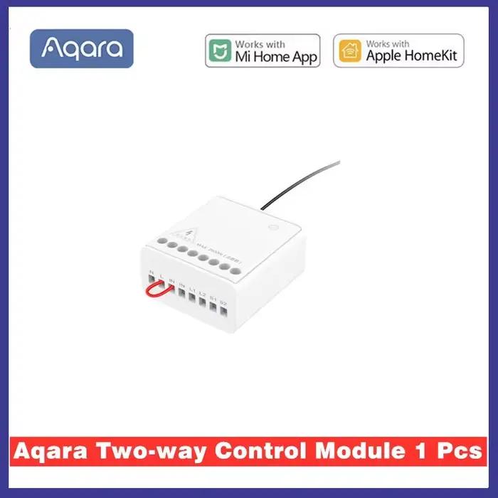 Aqara – contrôleur de relais sans fil à 2 canaux, Module de contrôle bidirectionnel, fonctionne avec