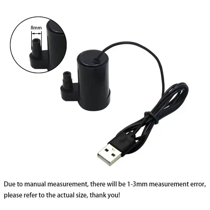 Mini pompe Submersible Ultra silencieuse DC 5V USB, moteur sans balais, réservoir de poissons hydrop