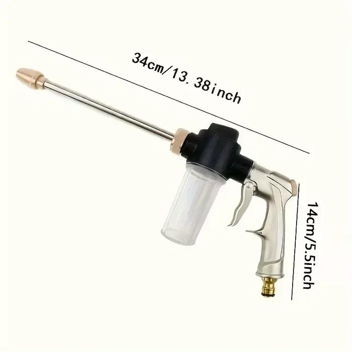 Buse de tuyau d'eau de jardin, buse d'irrigation de pelouse, pistolet à eau de lavage de voiture à h