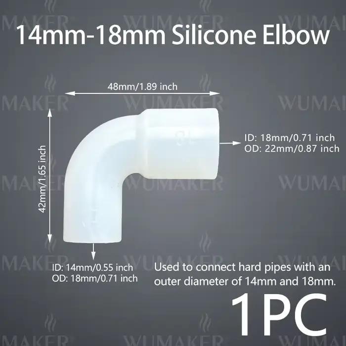 Connecteur de tuyaux durs et souples en Silicone, coude, diamètre Variable, élastique, Angle droit,