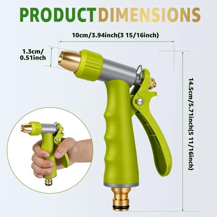 Buse de pulvérisation pratique pour tuyau d'arrosage avec pulvérisateur d'eau réglable pour l'arrosa