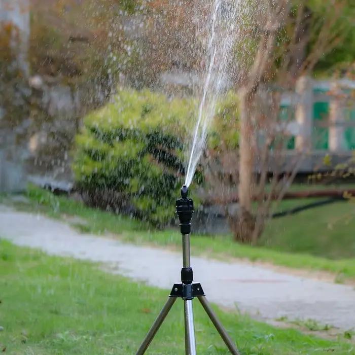 1 pièces extérieur 1/2 "" 360 ° Arroseur automatique rotatif noir, buse d'irrigation d'eau pour ja