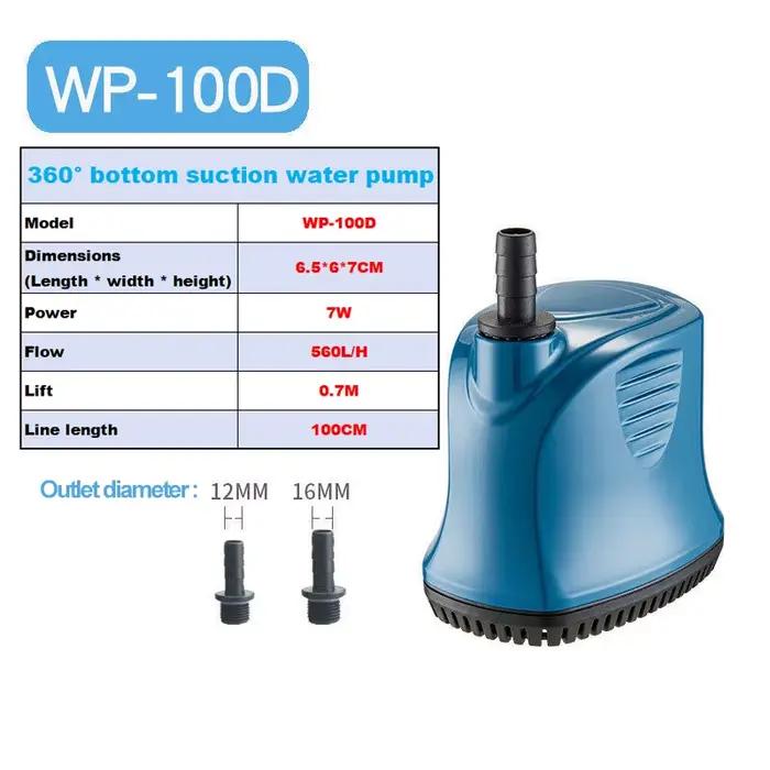 Pompe submersible, pompe de circulation silencieuse à faible niveau d'eau, pompe de circulation sile