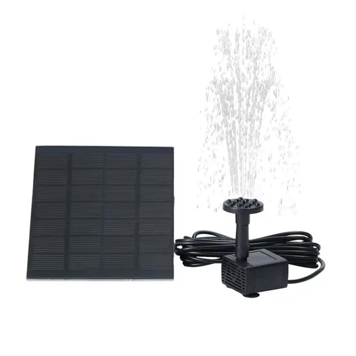 Pompe solaire d'étang à eau multifonctionnelle avec 6 buses, pompe Submersible hydroponique, accesso