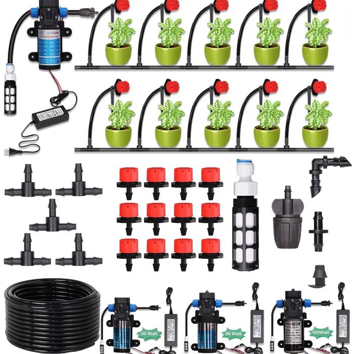 Ensemble d'arrosage de jardin 5-30 M, pompe auto-amorçante 45W, alimentation électrique prenant en c