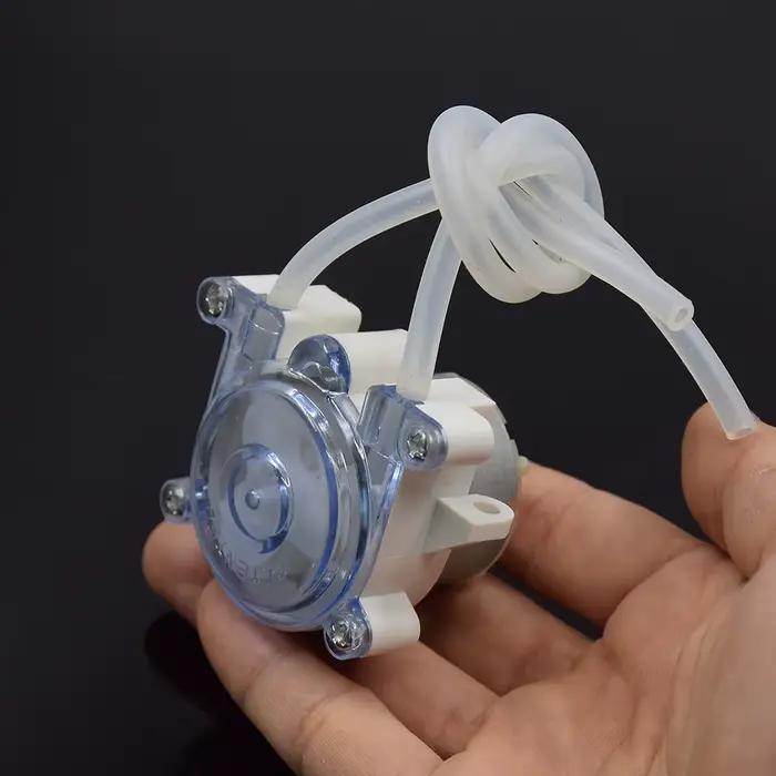 Micro pompe péristaltique DC 6V-12V, petit moteur à engrenages 500, régulation du dosage de la pompe
